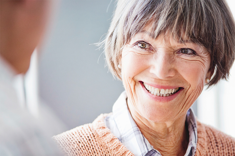 smiling grandma