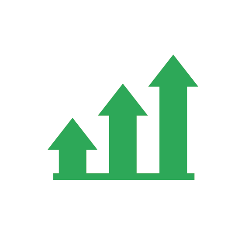 Increasing Arrows Icon