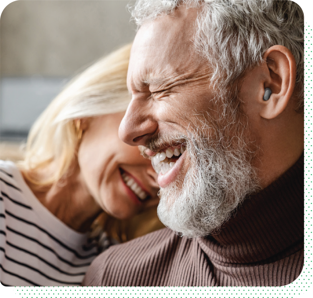 Couple laughing
